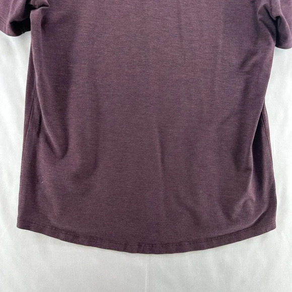 Lululemon Shirt Mens Size M Crewneck Short Sleeve Jersey Heather Purple - Picture 6 of 10